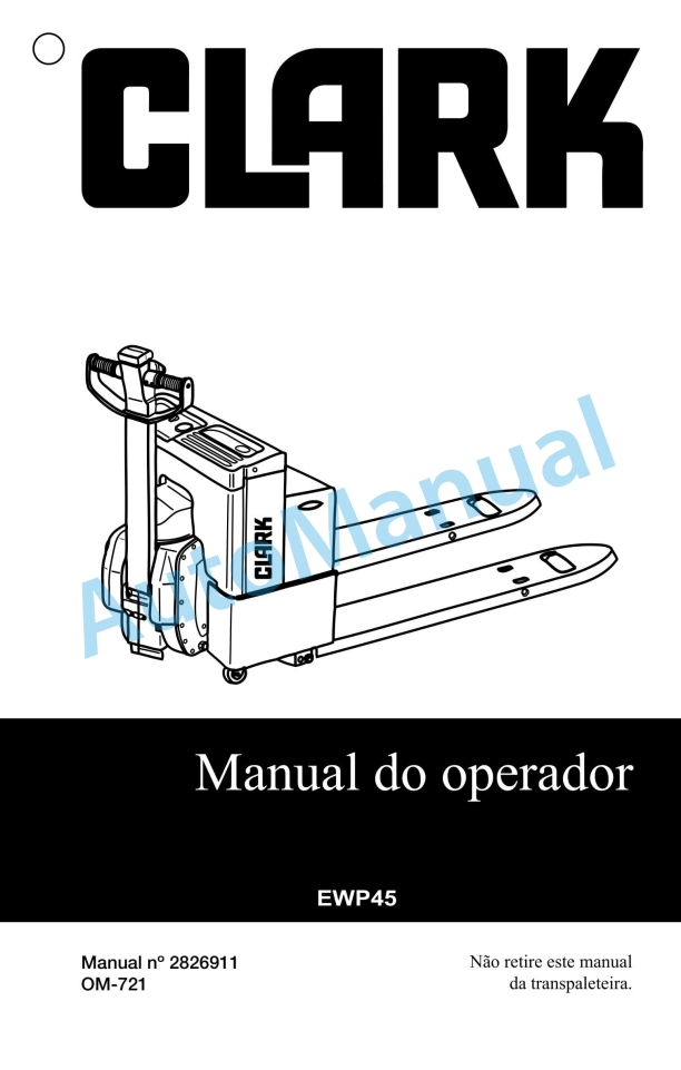 Clark EWP45 Operator Manual OM-721 BR