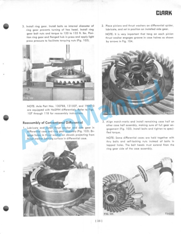 Clark FD-30001 to FD-37500, RD-30500 to RD-37500 Maintenance and Service Manual-2