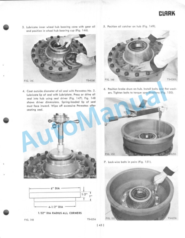 Clark FD-30001 to FD-37500, RD-30500 to RD-37500 Maintenance and Service Manual-3