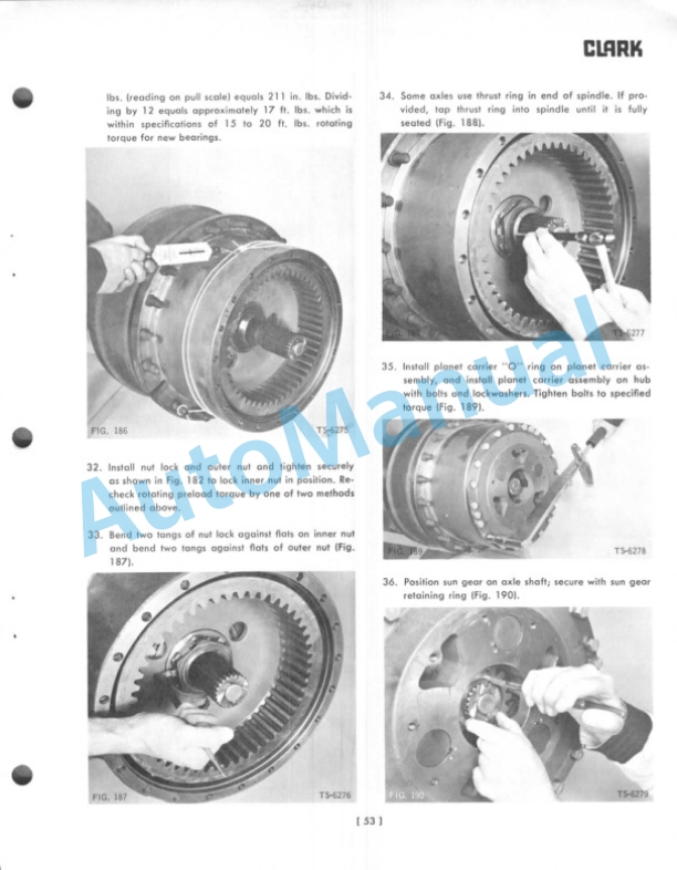 Clark FD-30001 to FD-37500, RD-30500 to RD-37500 Maintenance and Service Manual-5