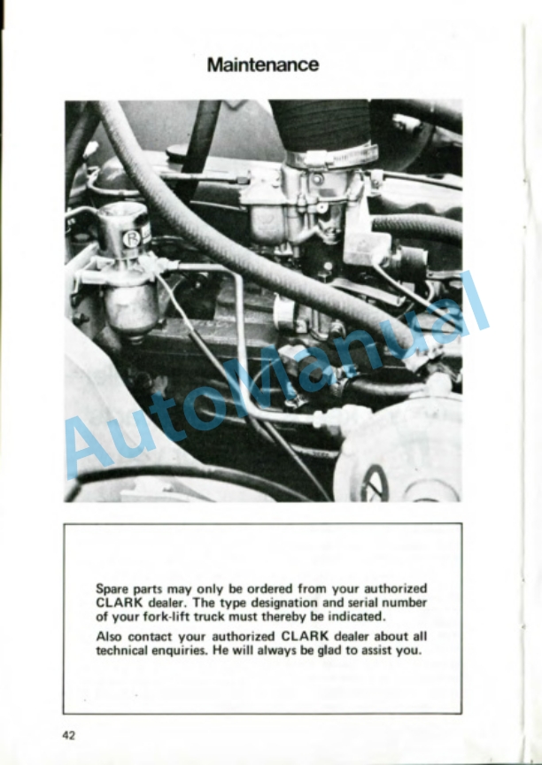 Clark Fort Lift C 500 Y 110, 135, 155 D Gas and LPG Operator Instruction Manual OI-534-5