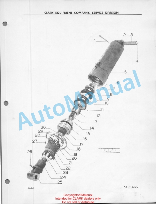 Clark Gas Clipper C Maintenance Manual and Parts Book 43-4