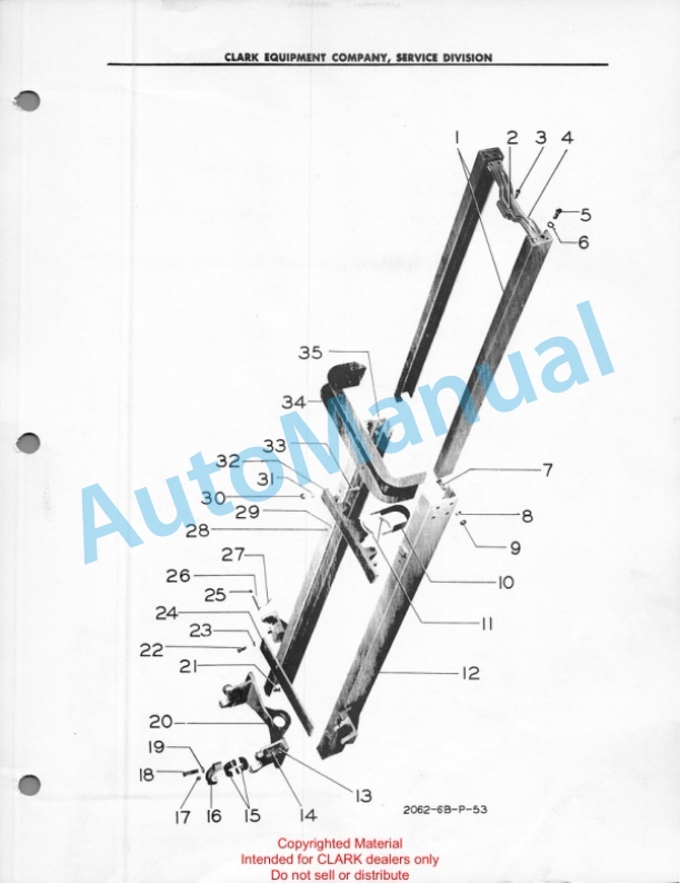 Clark Gas Clipper C Maintenance Manual and Parts Book 43-5
