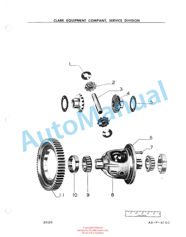 Clark Gas Clipper C Parts Book 434-A-2