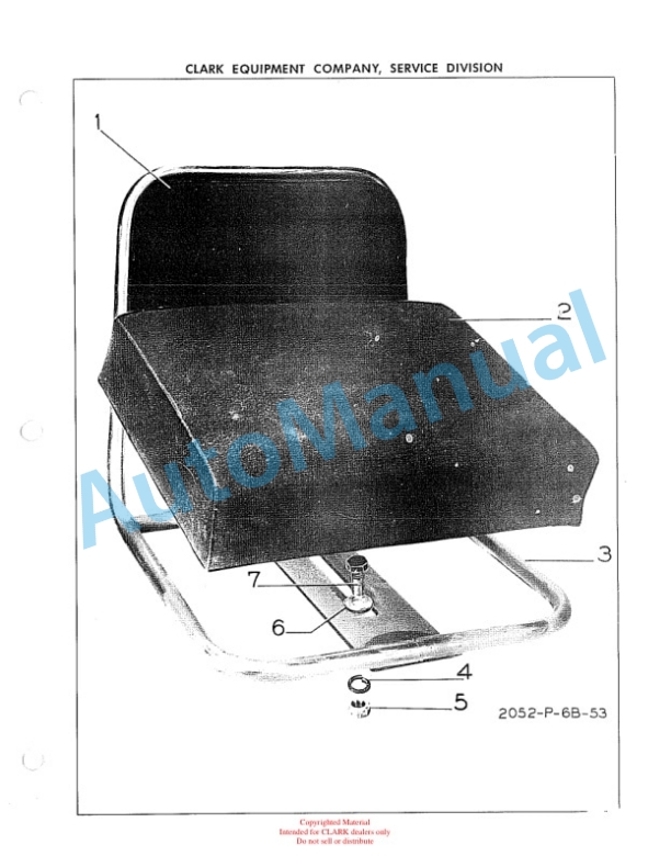 Clark Gas Clipper C Parts Book 434-A-3