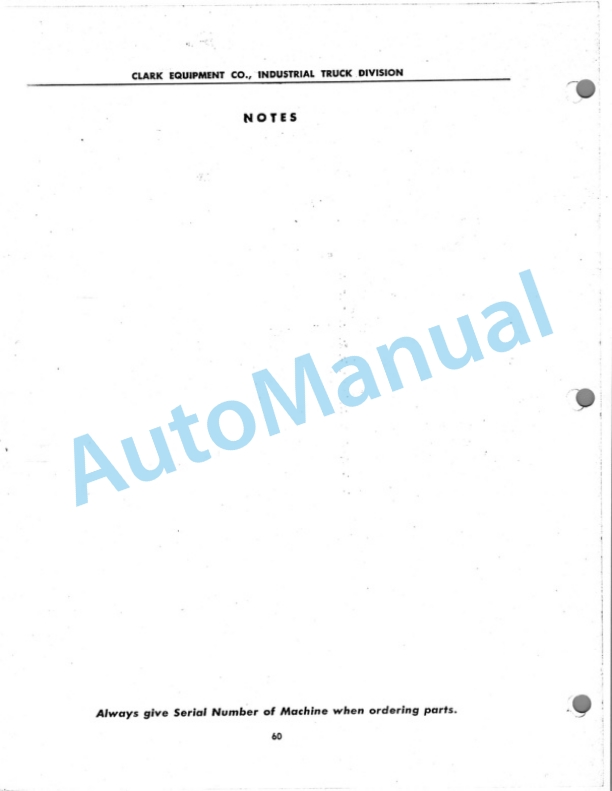 Clark Gas Trucloader Parts Book 2-3
