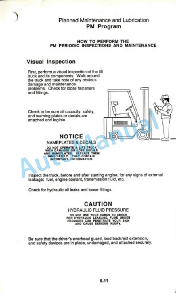 Clark GCS 12 - 15 - 17s Operator Manual OM-547-5