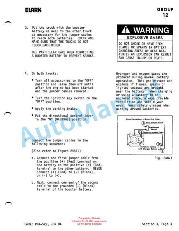 Clark GCS, GPS Service and Adjustment Manual SM-522-3