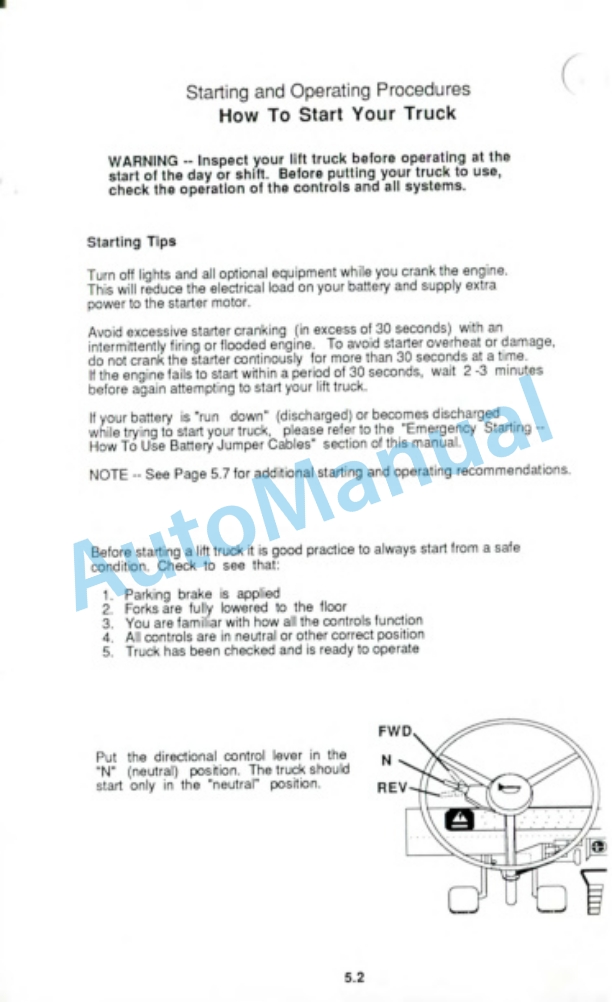 Clark GCX 12-15-17E, GPX 12-15-17E Operator Manual OM-603-2