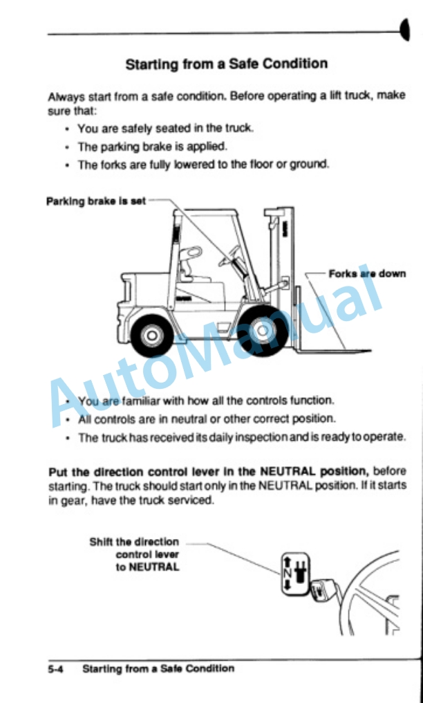 Clark GCX 30-55, GPX 30-55 Operator Manual OM-593-2