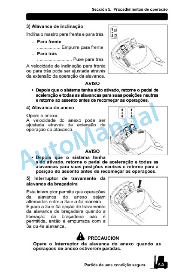 Clark GEX 40, GEX 45, GEX 50 Electric Rider Lift Trucks Operator Manual OM-901 POR-2