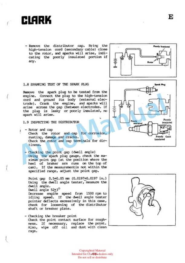 Clark GPM 20-30 Service Training SM-5113-4