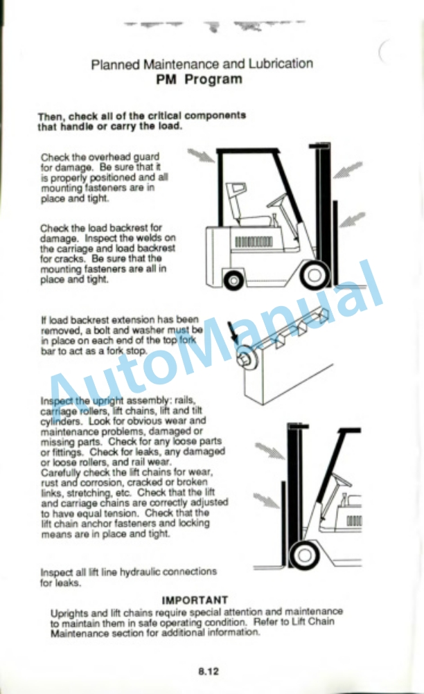 Clark GPS 12-15 Operator Manual OM-554-5