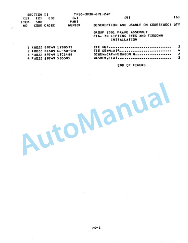 Clark GPX 25E Diesel Truck, Forklift, Clean Burn Technical Manual TM10-3930-671-24P-3