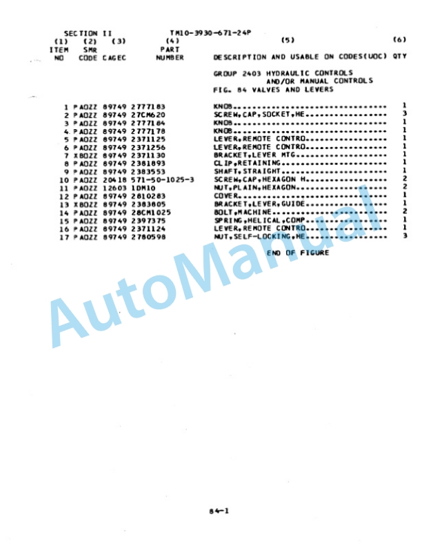Clark GPX 25E Diesel Truck, Forklift, Clean Burn Technical Manual TM10-3930-671-24P-5