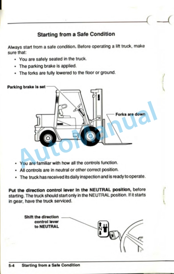 Clark GPX 35, 40, 45, 50, 55 Operator Manual OM-606-2