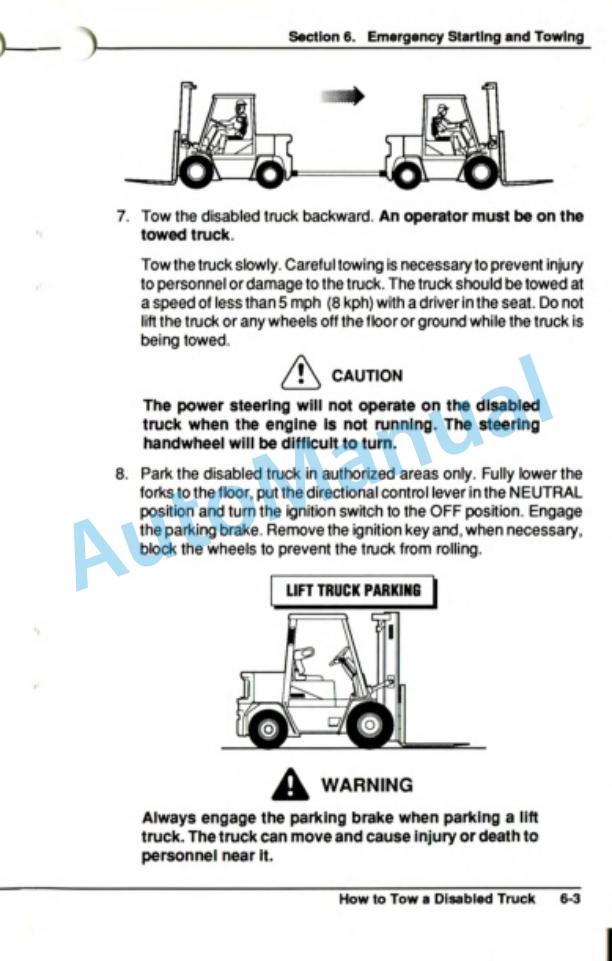 Clark GPX 35, 40, 45, 50, 55 Operator Manual OM-606-3