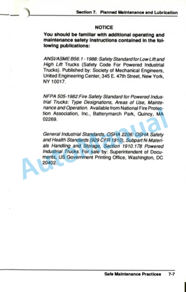 Clark GPX 35, 40, 45, 50, 55 Operator Manual OM-606-4