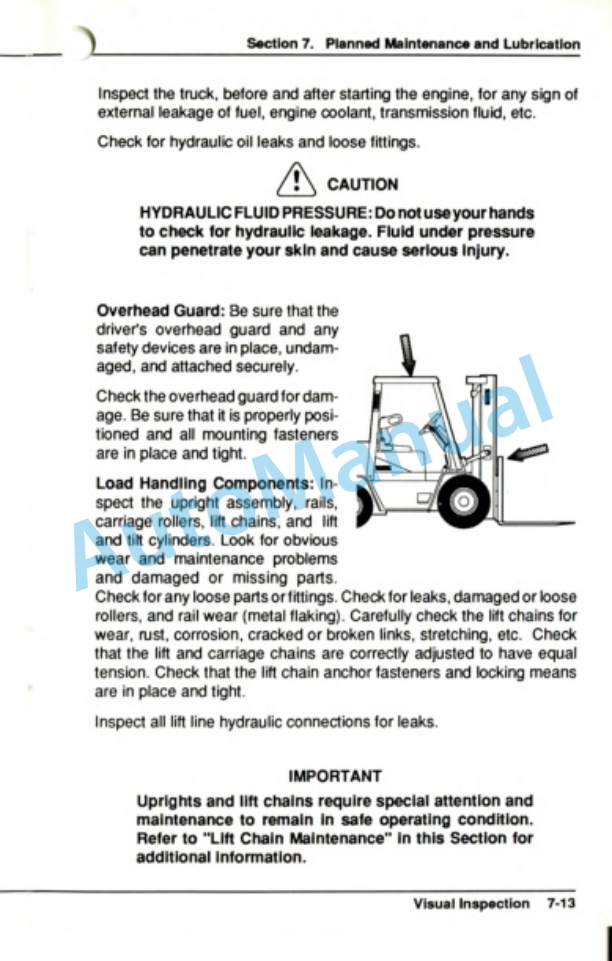 Clark GPX 35, 40, 45, 50, 55 Operator Manual OM-606-5