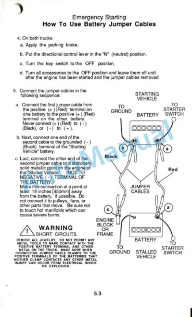 Clark GT 25, 30, 32, 35, DT 25, 30, 32, 35 Operator Manual OM-553-3