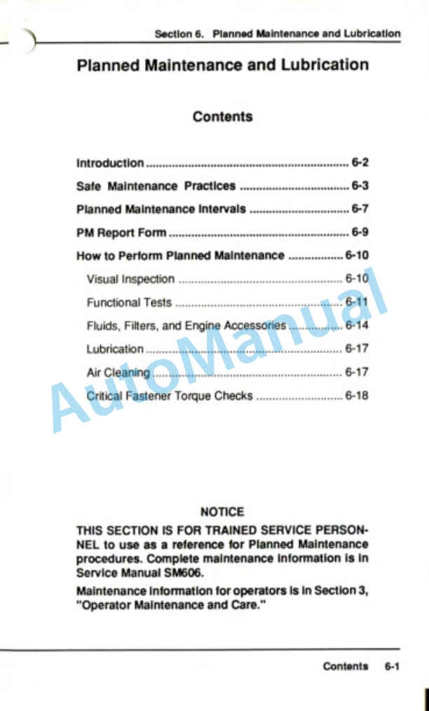 Clark GTDT 30E, GTDT 60E Operator Manual OM-607-3