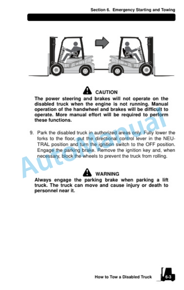 Clark GTS 20, 25, 30, 33 D, GTS 20, 25, 30, 33 L Operator Manual OM-1064-3
