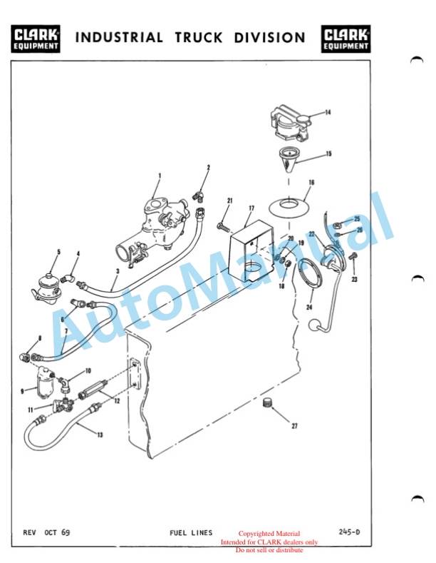 Clark GX10 B1-16 Parts Book-4