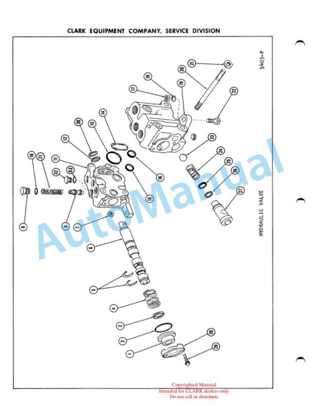 Clark GX10 B1-16 Parts Book-5