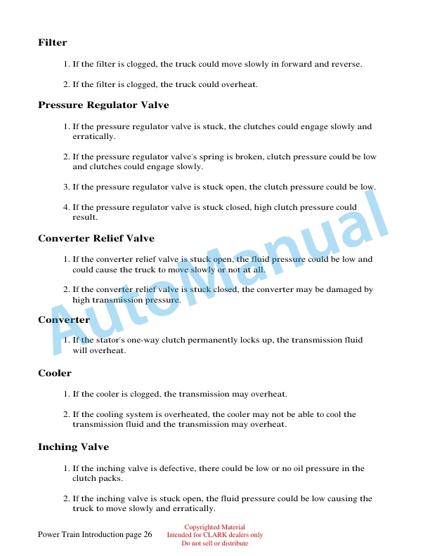 Clark IC102 Power Train Introduction Technical Training-2