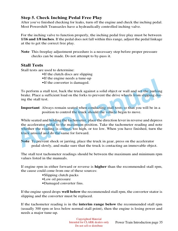Clark IC102 Power Train Introduction Technical Training-3