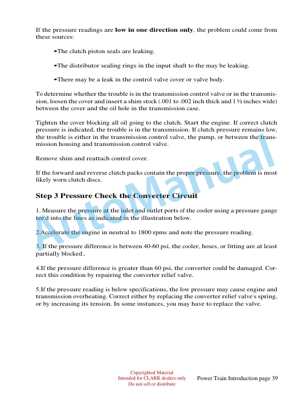 Clark IC102 Power Train Introduction Technical Training-4