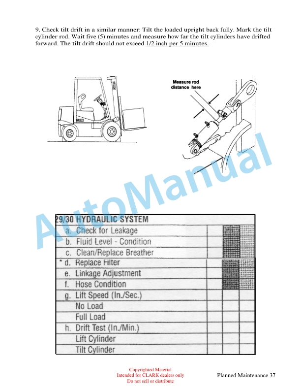 Clark IC110 IC Planned Maintenance Technical Training-3