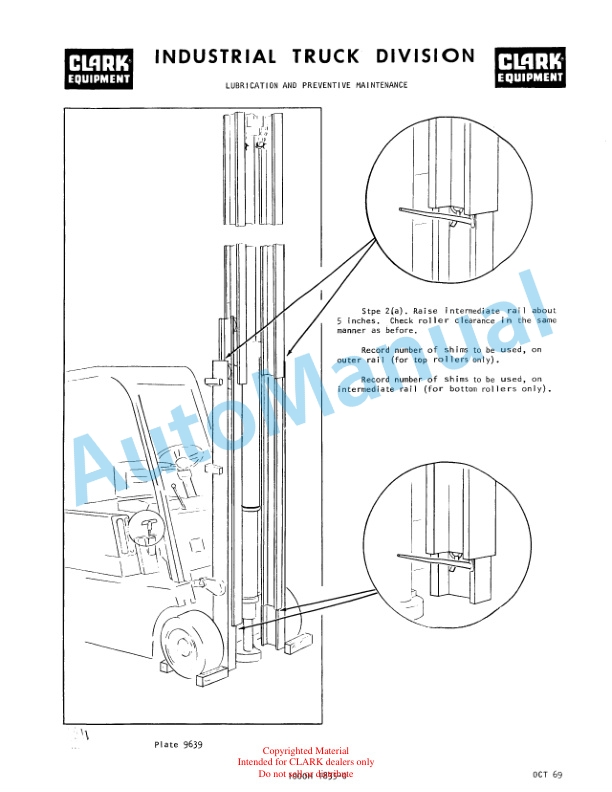 Clark IT 30-1-547, IT 40-1-547 Operator Manual 0-139-3