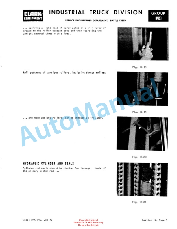 Clark IT 30, IT 40B Overhaul Manual OH-366-5
