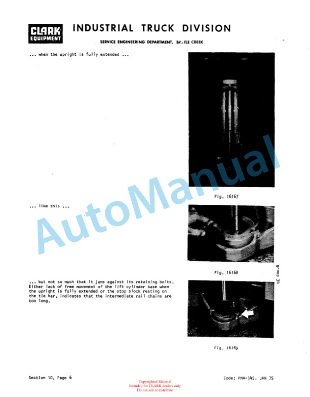 Clark IT 50D, IT 60D, IT 70D, IT 80D Overhaul Manual OH-390-4