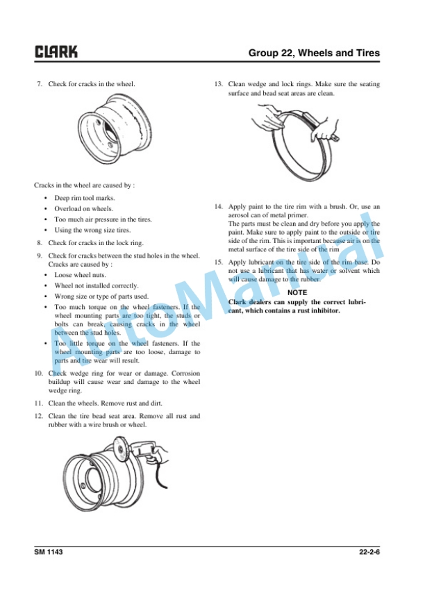 Alternative view of Clark L 20 D, L 25 D, L 30 D, L 33 D, L 35 D Service Manual SM-1143