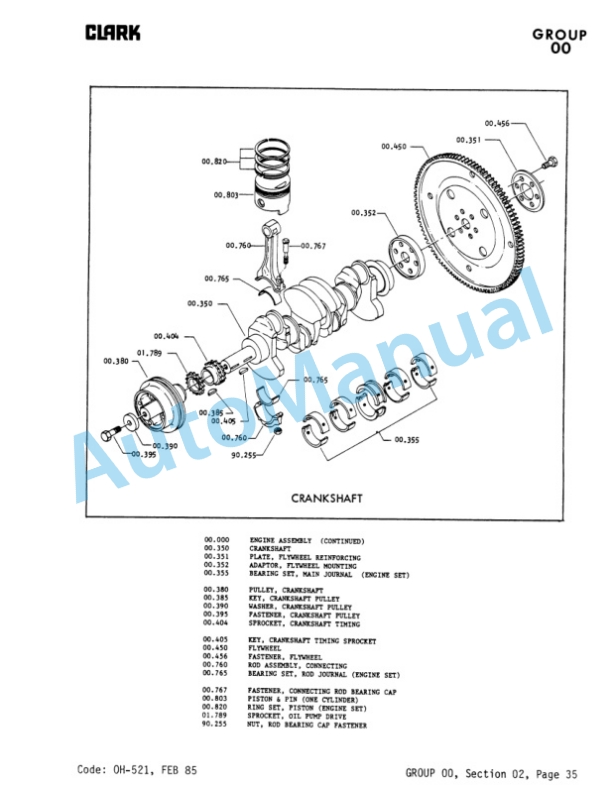 Clark Mitsubishi-4G54 2.6 Liter Engine Overhaul Service Manual-3