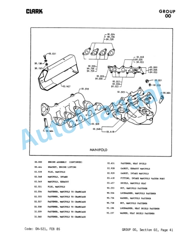 Clark Mitsubishi-4G54 2.6 Liter Engine Overhaul Service Manual-5