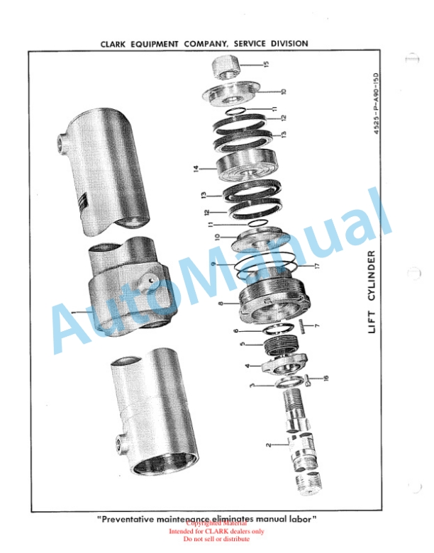 Clark MR100 Military Rough Terrain Parts Book G82A4-4