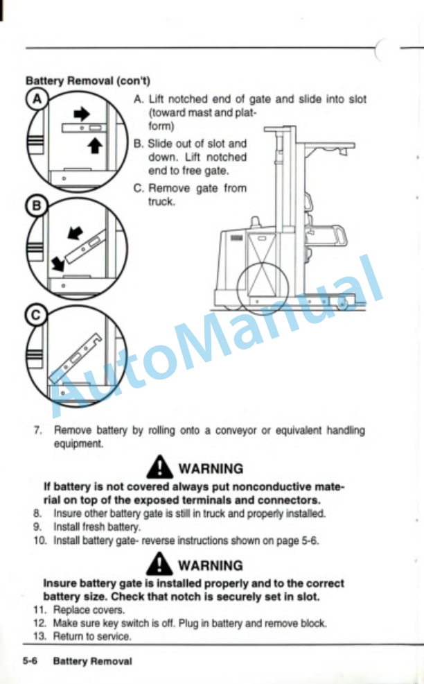 Clark NOS-15 Operator Manual OM-613-4