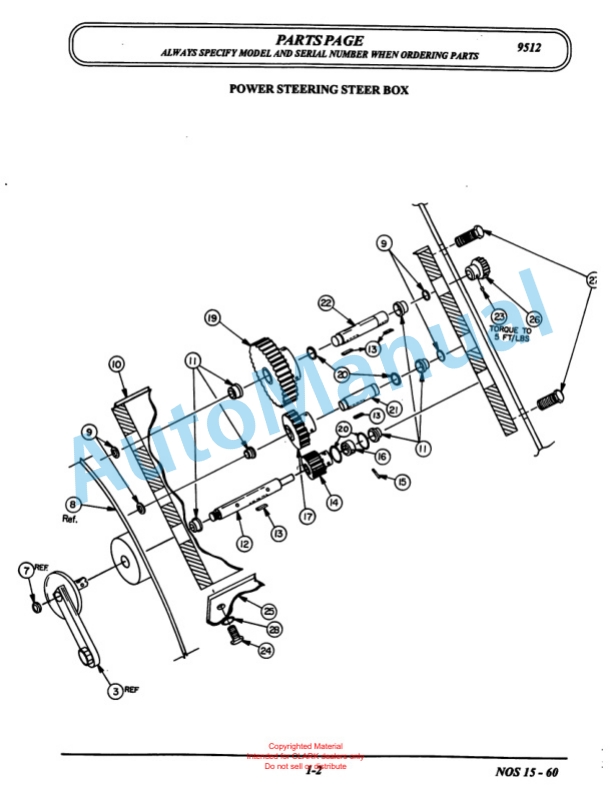 Clark NOS 15 Parts Manual X168-3