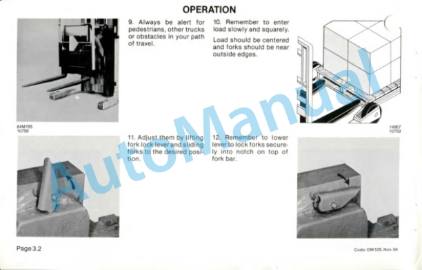 Clark NP 15, NP 20 Operator Manual OM-535-4
