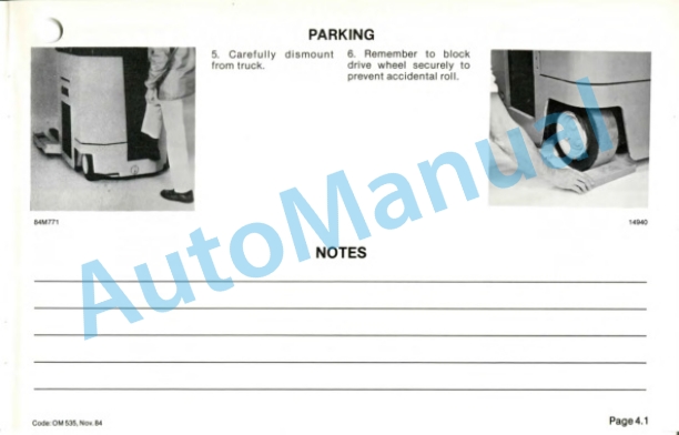 Clark NP 15, NP 20 Operator Manual OM-535-5