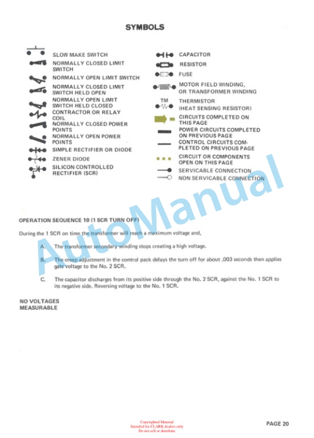 Clark NP 300, NP 500 Sequence of Operation-2