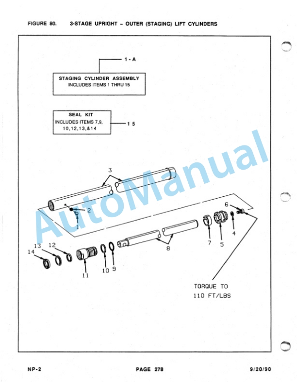 Clark NP12D, NP15, NP20 Parts Manual NP-2-2