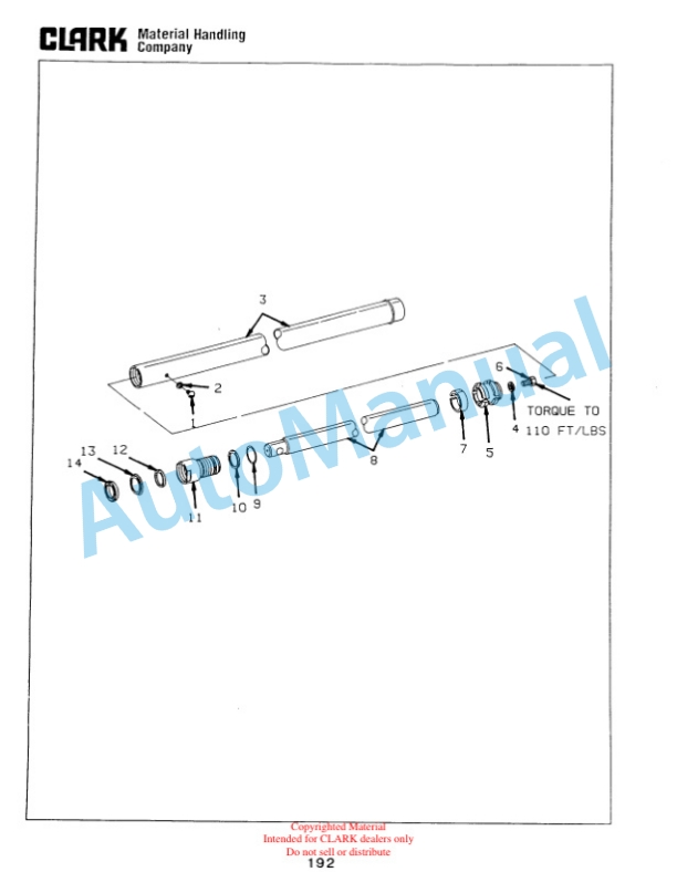 Clark NP15, NP15D, NP20, NP22 Truck Parts Manual NP-4 1st-5