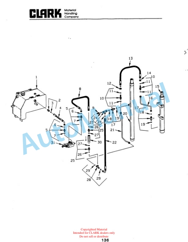 Clark NP15, NP15D, NP20, NP22 Truck Parts Manual NP-5-2