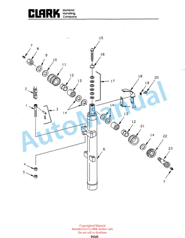 Clark NP15, NP15D, NP20, NP22 Truck Parts Manual NP-5-4