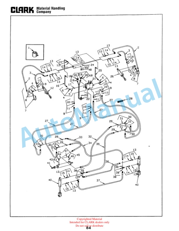 Clark NP15D, NP20, NP22 Truck Parts Manual NP-4Z-2