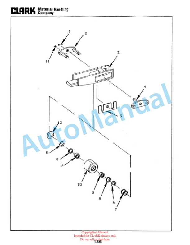Clark NP15D, NP20, NP22 Truck Parts Manual NP-4Z-5